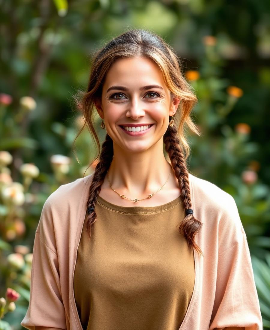 Practitioner in the garden